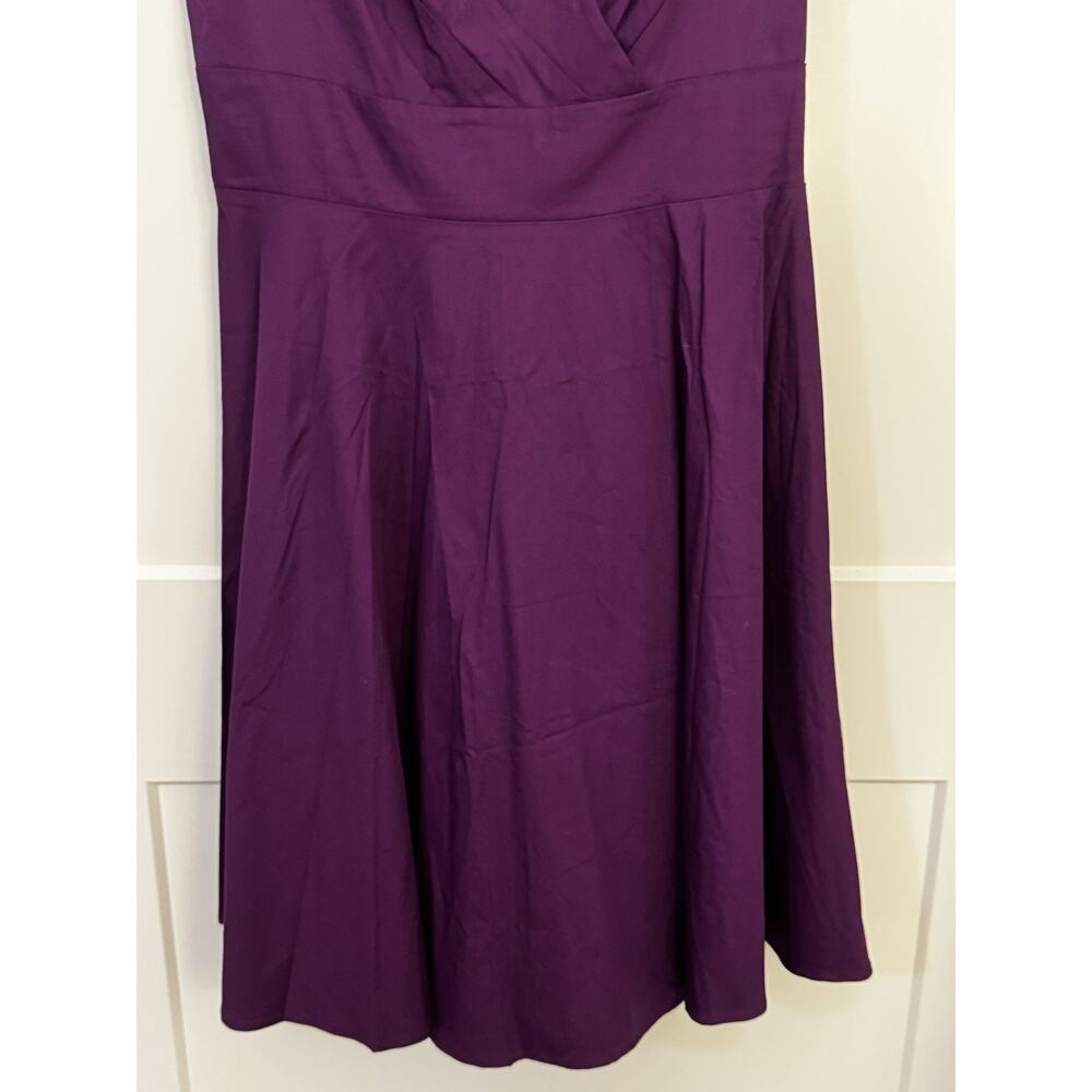Bbonfine Dress Purple Sz XL Cap Sleeves Knee Length Fall Wedding Cocktail - Picture 3 of 8